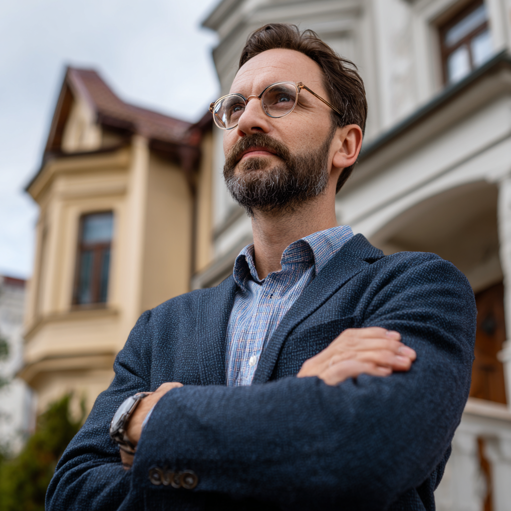Rental property owner reviewing management and reporting details